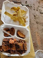Cerdo Frito with Gallo Pinto and Plantains Chips
